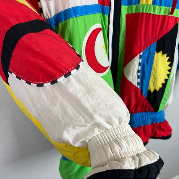 Vintage Neiman Marcus Gallery Ski Jacket Coat Puffer Zip 90s World Olympics - Picture 13 of 16